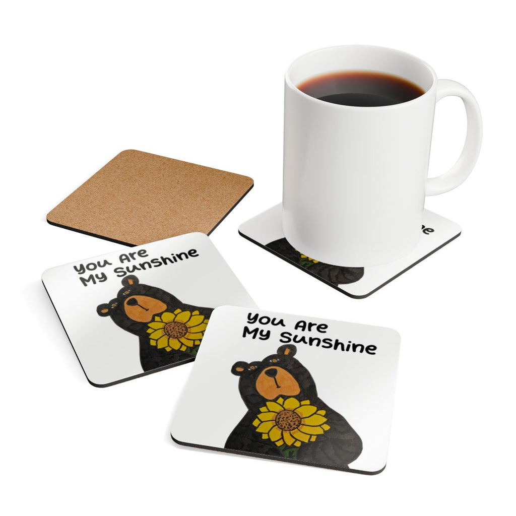 Sunshine | You Are My Sunshine Bear Cork Coaster Set — Whimsy Grr